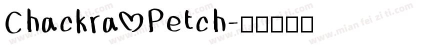 Chackra Petch字体转换